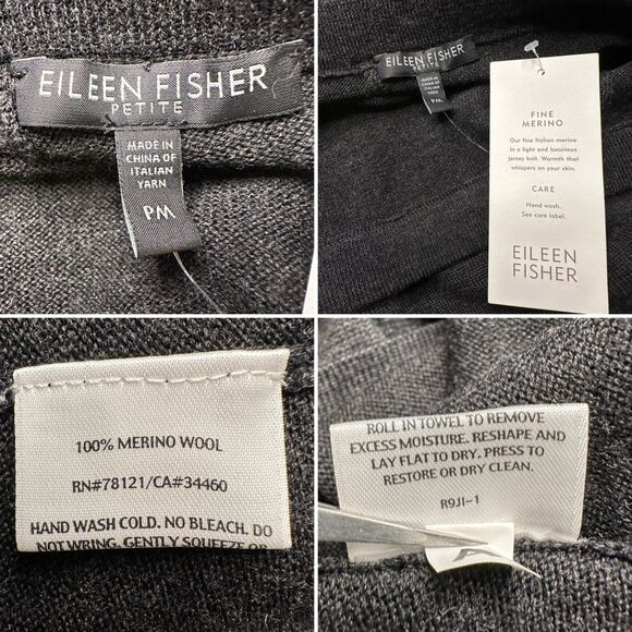 Eileen Fisher Petite Merino Wool Midi Skirt NWT | A-Line Capsule Wardrobe Medium - Picture 6 of 10